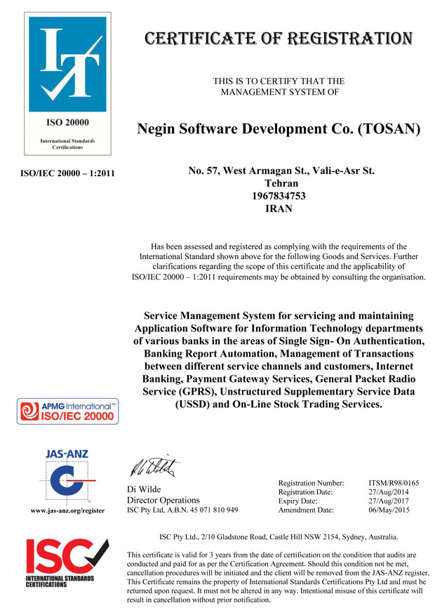 Negin-Software-ITSM-20000-1-APMG-Initial-Certificate-May-2015