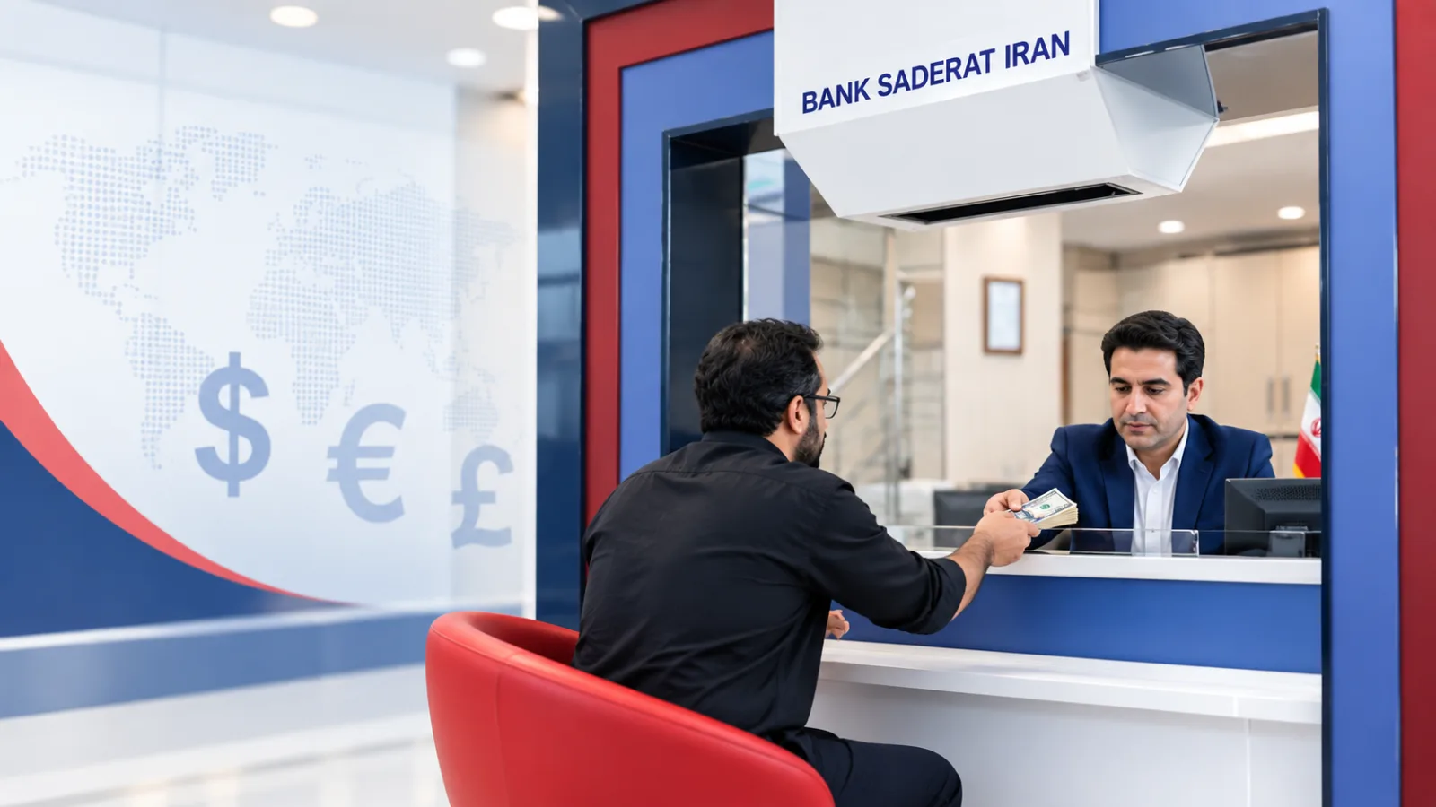 مشتریان در یکی از شعب بانک صادرات ایرا