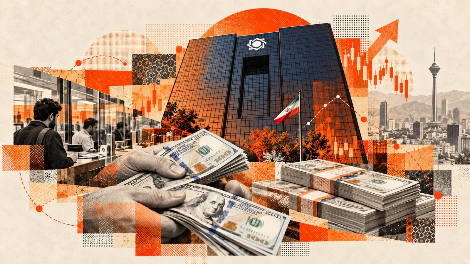 عرضه اسکناس دلار توسط بانک مرکزی برای مدیریت بازار ارز