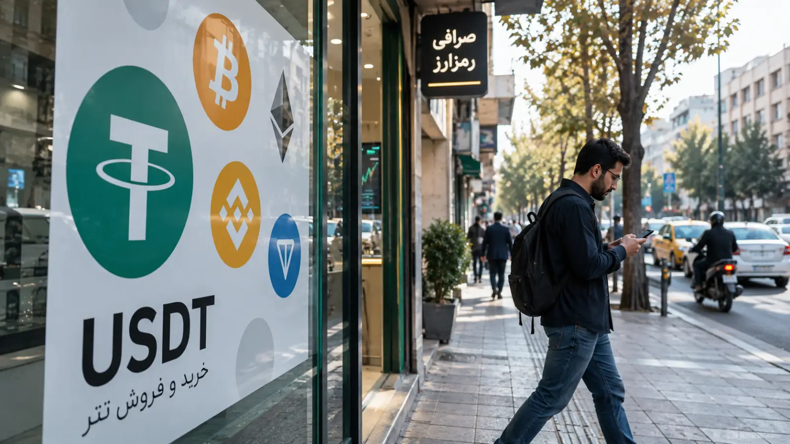 نمایی مرتبط با معاملات رمزارز و پرداخت ریالی