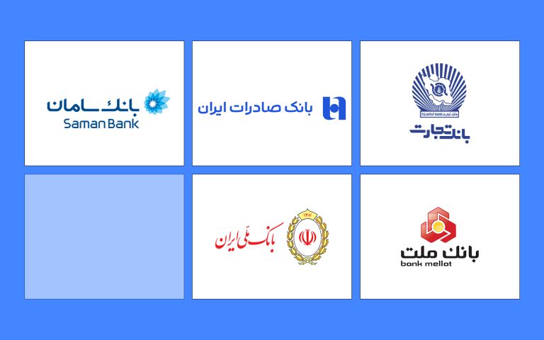 لوگوی پنج بانک منتخب برای عرضه ارز با کارت ملی