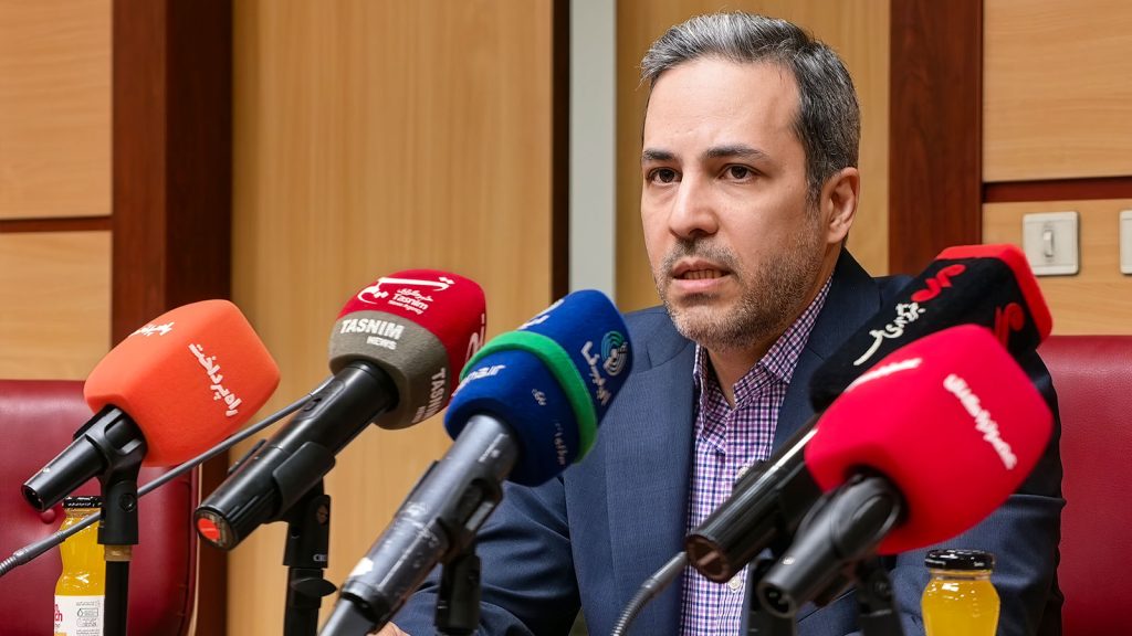 محمدرضا مانییکتا مدیرکل نظامهای پرداخت بانک مرکزی در نشست خبری کیف پول ایران