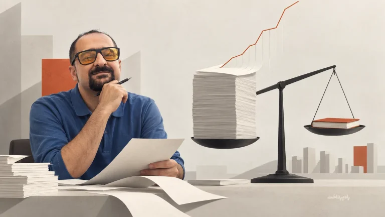 رضا قربانی در تصویرسازی اقتصاد نشر؛ کاغذ، کتاب و افزایش قیمت کاغذ