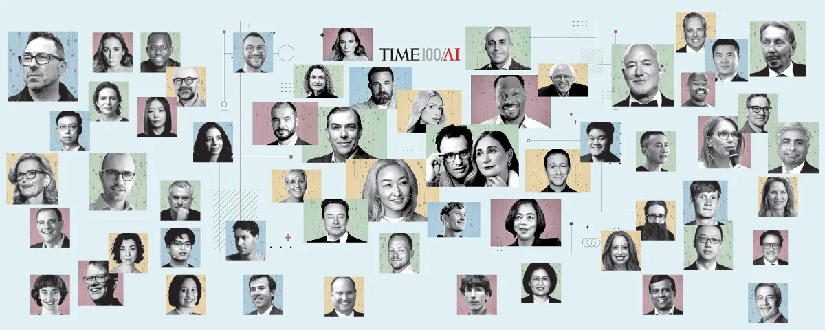 کلاژ چهره‌های فهرست TIME100 AI 2026؛ ۱۰۰ فرد اثرگذار در حوزه هوش مصنوعی