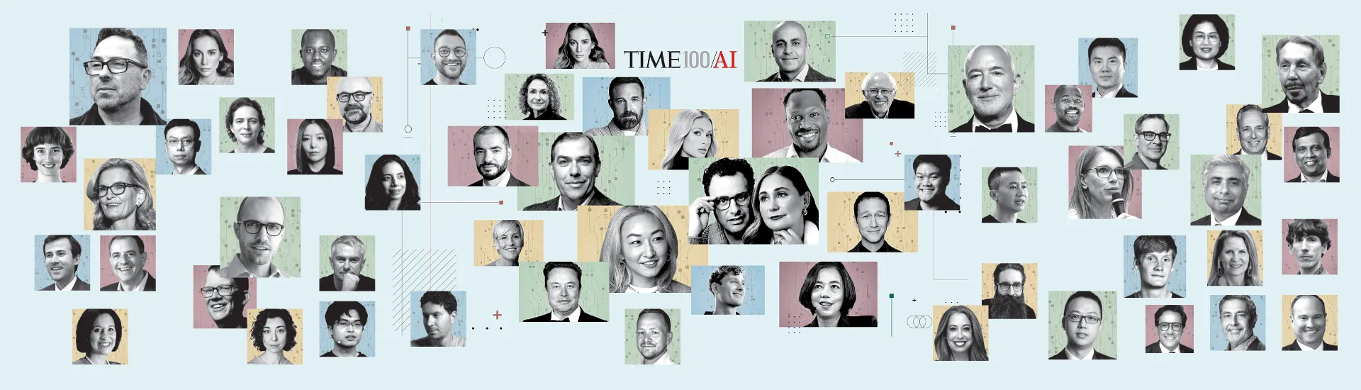 کلاژ چهره‌های فهرست TIME100 AI 2026؛ ۱۰۰ فرد اثرگذار در حوزه هوش مصنوعی